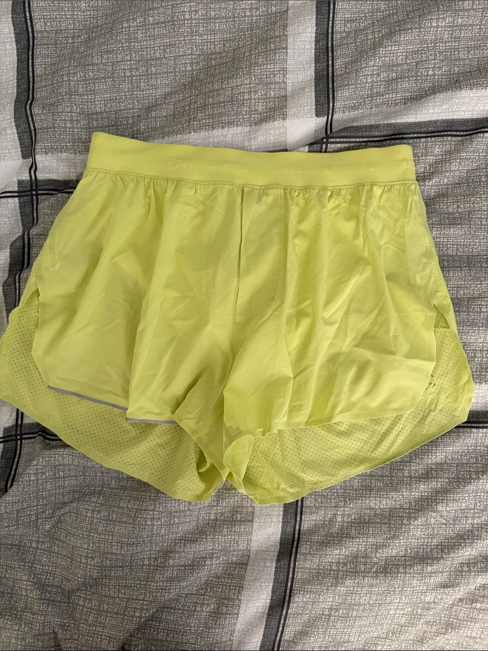 lululemon athletica Neon Yellow Athletic Shorts